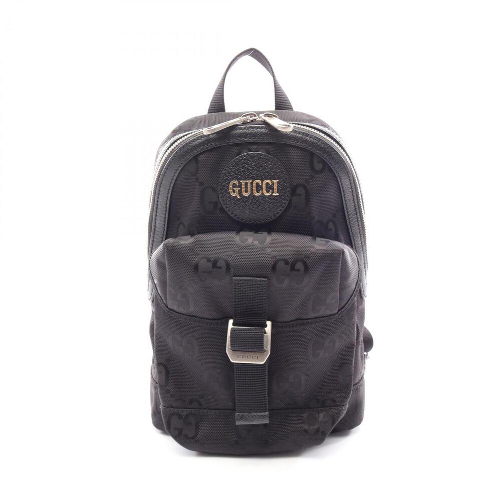 Gucci Off the Grid GG Pattern Waist Bag, Body Handbag, Leather, Nylon Canvas,...